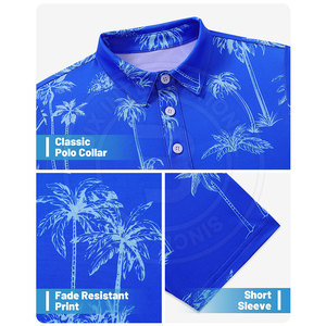 Camisetas de Polo de Golf para Hombre de Secado Rápido, Estilo Deportivo, Tela Ligera, Ideales para Uso Diario - Product Image 5