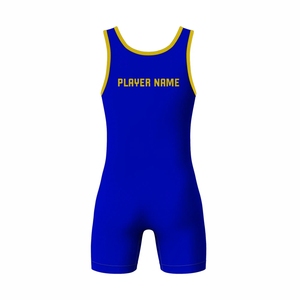 Men's Breathable Sublimated Wrestling Singlet Anti-Slip Leg Grippers 2026 Custom Digital Print Sports Uniform USA 2026 - Product Image 3