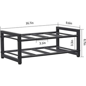 Pine Wood Industrial 8-Bottle Wine Rack <b>Black</b> Metal <b>Frame</b> Wholesale Moradabad - Product Image 6