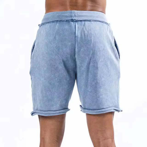 Shorts Homme Personnalisés en Coton Lourd 100% Effet Vieilli Délavé à l'Acide Séchage Rapide Maille Respirante Streetwear Décontracté à Motif - Product Image 2