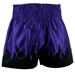 Combinaison de boxe personnalisée, séchage rapide, compression respirante, logo sublimé sur le devant, unisexe, grandes tailles, 100% polyester, short d'arts martiaux - Product Image 3