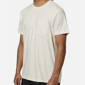 T-shirts en coton biologique pour hommes, t-shirts décontractés à manches courtes pour l'été, t-shirt uni en jersey pour hommes - Product Image 2