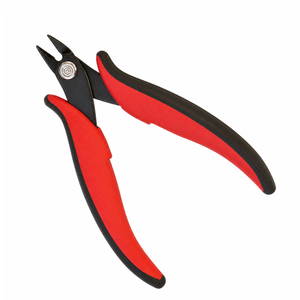Pince coupante diagonale de précision rouge et noire en acier inoxydable pour la pose de bijoux, le bricolage et la réparation artisanale - Product Image 6
