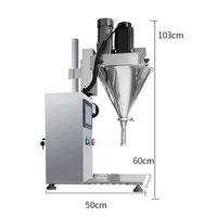 Machine de remplissage automatique de poudre en acier inoxydable avec remplisseur à vis sans fin, faible dispersion de poussière pour lait, café, épices, farine, certifiée CE