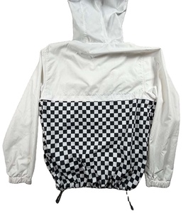 Chaqueta Anorak con Capucha y Cierre de Cremallera, a Cuadros Blancos, para Hombre, Estilo Casual, Holgada, para Primavera y Actividades al Aire Libre - Product Image 2