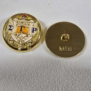 Custom Metal <b>Buttons</b> Engraved Greek Letter Style Sorority Design Durable Alloy <b>Buttons</b> For Blazer Uniform Accessories Wholesale - Product Image 4