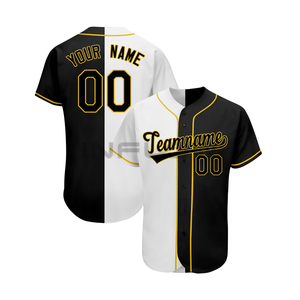 Maillots de baseball/softball personnalisés pour adultes, imprimés par transfert thermique, respirants, unisexes, 100% polyester, évacuant l'humidité - Product Image 1