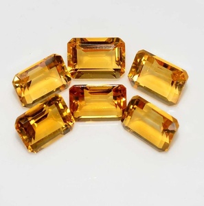 Citrino Natural de Alta Calidad, Corte Baguette Cónico, Piedras Sueltas para Joyería, Piedra Facetada Púrpura, Joyería Fina FF Rio De - Product Image 1