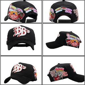 Casquette de sport brodée de haute qualité pour garçons, style 5 panneaux, avec doublure en satin et maille, motif '31 Hats Cristal Backpack' et 'Letter El Mago' - Product Image 6