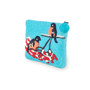 Lamatar1 High Quality Sheep Wool Tree Design Zipper Closure Lady <b>Wallet</b> Woven Flat Weave Technique Gift Item Handmade Portable - Product Image 6