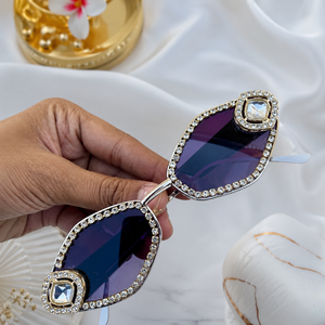 Gafas de Sol de Fiesta para Mujer, Gafas de Sol de Cristal a la Moda, Gafas de Diseñador para Mujer, Lentes Degradadas, Gafas Modernas y Elegantes - Product Image 4