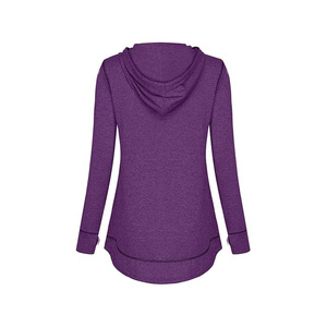 Sudadera con Capucha de Cuello Redondo, Transpirable, Antiencogimiento, para Mujer, Sudadera Larga de Invierno para Otoño - Product Image 2