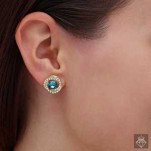 ต่างหูแฟชั่นทรงปริซึมประดับไข่มุกกระดุมคริสตัลทรงกลมปราโอ - Product Image 5