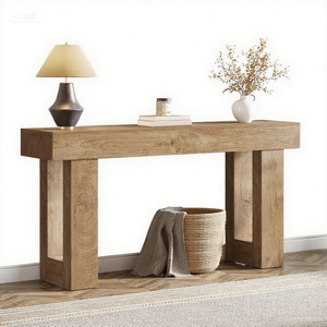 Rectangular Wooden <b>Console</b> <b>Table</b> for Behind the Couch As a <b>Sofa</b> <b>Table</b> - Product Image 3