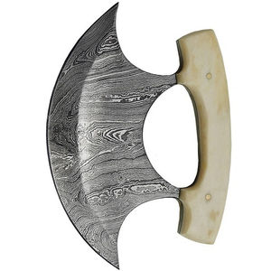 Cuchillos Ulu de Acero Forjado Damasco, Artesanía Premium, Hoja Duradera, Cuchillos Ulu de Acero Damasco para Picar con Alto Rendimiento - Product Image 6