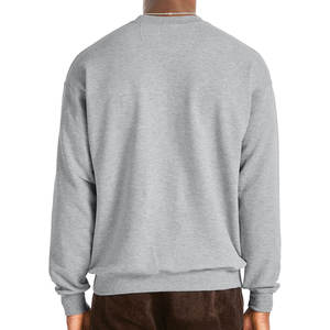 OEM Blank French Terry Fleece Crewneck Oversized Custom Sweatshirt 100% Cotton Drop Shoulder Luxury <b>Men</b> Sweatshirt - Product Image 2