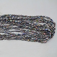 Commande en gros de perles fantaisie en perles d'eau douce naturelles vertes, violettes et bleues de 4 mm, 5 mm et 6 mm pour bracelet, collier, bijoux, dernière collection