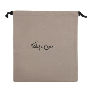 Sac en tissu de lin avec cordon de serrage, imprimé sur mesure avec logo de luxe, grand format, en coton de chanvre, avec ruban - Product Image 2