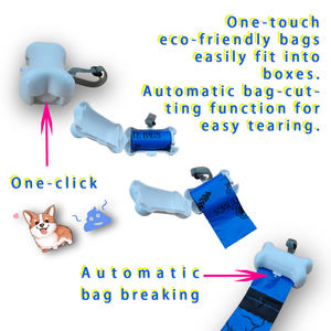 Logo personnalisé OEM Sac à crottes bleu écologique à 2 rouleaux non parfumé pour chien fabriqué à partir de matière plastique durable Fabricant Taiwan - Product Image 3