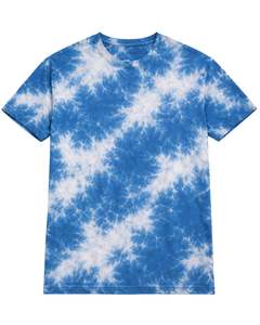 Manufacturer Blue <b>Tie</b> Dye T Shirt <b>Men</b> 100% Cotton Crew Neck Short Sleeve Vintage Wash Casual Streetwear OEM Wholesale Tee - Product Image 1