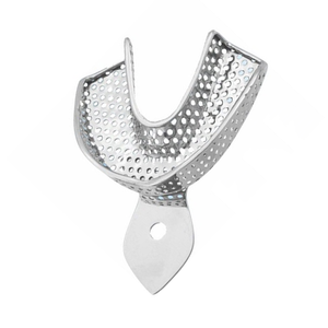 Plateau d'empreinte perforé pour mâchoire inférieure, en acier inoxydable de taille moyenne, instrument chirurgical dentaire pour des empreintes précises - Vente chaude - Product Image 3
