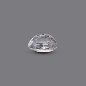 Lab-Created Paraiba 4.1 Carat White Zircon Loose Gemstone 6mm for Fine Jewelry - Product Image 3