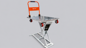 Table élévatrice à ciseaux électrique LIPHOCO, plateforme en acier inoxydable 250 kg, empattement 1200 mm, chariot élévateur pour entrepôt et logistique - Product Image 3