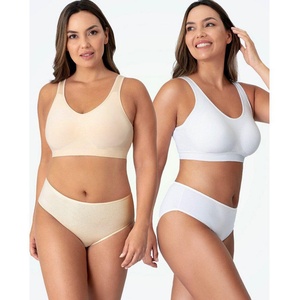 Bralette de Talla Grande para Mujer, con Soporte Alto, Sin Varillas, Copa Completa, Suave, de Spandex/Poliéster, con Tirantes Ajustables y Cómodos - Product Image 4