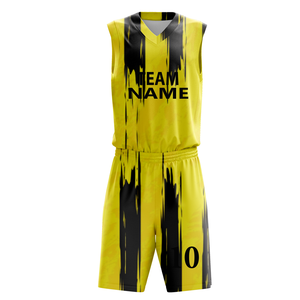 Conjunto de Uniforme de Baloncesto Personalizado, Camiseta y Pantalones Cortos con Estampado por Transferencia de Calor, Kit Deportivo sin Mangas - Product Image 3