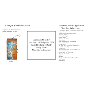 Jarrón de Resina con Diseño de Olas Oceánicas, Urna Decorativa de Madera Hecha a Mano, Recuerdo Conmemorativo para Cenizas, Decoración para Hogar y Oficina de AYAANS - Product Image 3