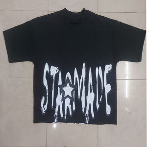 T-shirt col rond de haute qualité, 275 g/m², surdimensionné, lourd, 100 % coton, personnalisé, décontracté, coupe ample - Product Image 2