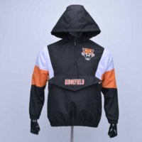 Chaqueta Cortavientos con Capucha de Invierno, Diseño Vintage, Unisex, Ligera, con Media Cremallera, Bordado de los 49ers, Superventas