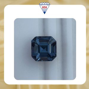 Spinelle bleue naturelle extrêmement rare, taille octogonale, 8,46 carats, pureté loupe, non chauffée, certifiée IGI, provenance Madagascar, qualité AAAA, pierre précieuse. - Product Image 2