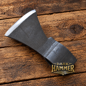 Tête de hache médiévale viking forgée à la main en acier à haute teneur en carbone, à lame unique, pour lancer - Product Image 3