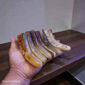 Poignées de couteau artisanales en corne de cerf de qualité supérieure, écologiques, 12 mm, en corne naturelle pour la fabrication de couteaux et d'objets artisanaux - Product Image 1