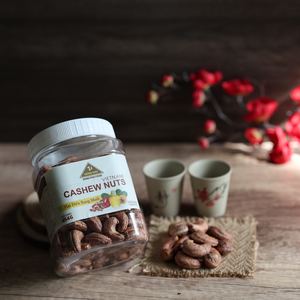 Special Wholesale Offer Dong Phu Organic Premium Unshelled W180 Vietnam Roasted Buttery Salty Cashew Kernels 500g <b>Square</b> Jar - Product Image 2