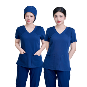 Uniforme d'infirmière de haute qualité, dernier design, élégant, vêtements médicaux pour femmes, tissu rayonne PE spandex, tendance, échantillon gratuit. - Product Image 1