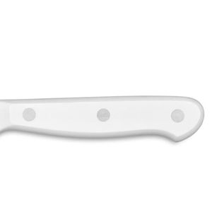 Couteaux à steak de qualité supérieure avec lame incurvée en acier inoxydable et manche noir confortable pour la découpe de bœuf en restaurant - Product Image 4