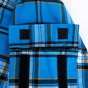 Camisa de Manga Larga Personalizada para Hombre, Chaqueta Transpirable con Botones y Solapa, Estampado Tribal Étnico Azteca, Franela Teñida con Hilo de Velour - Product Image 6