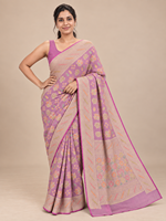 Sari en crêpe Georgette Banarasi, motif floral Zari Meenakari, tenue de soirée traditionnelle pour femme, longueur au sol, coupe classique