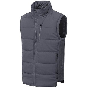 Gilet de sport en gros, gilet matelassé respirant à col montant, gilet chaud en duvet pour hommes - Product Image 1