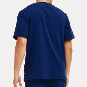 Manufacturers Short Sleeve Fashionable Unisex Hospital Scrubs Uniform <b>Sets</b> Medical Scrubs Wholesale - Product Image 2