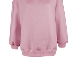 Burnt Orange Women Mock Neck Lined Casual Sweatshirt Long Sleeve Fleece Pullover Warm Loose <b>Fit</b> Front <b>Jumper</b> for Autumn Winter - Product Image 3