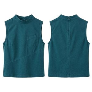 Chemisier de luxe bordeaux personnalisé pour femme, sans manches, à encolure en V, drapé, asymétrique, chic et élégant pour les occasions formelles et les soirées. - Product Image 5