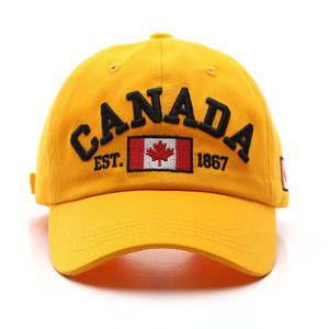 <b>Light</b> Blue Canada Embroidered Baseball Cap Unisex Adjustable 6-Panel <b>Hat</b> Casual Style with Canadian Flag Patch - Product Image 4