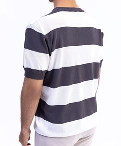T-shirts de sport personnalisés à manches courtes pour hommes, vente en gros 2025, haute qualité, col rond formel, respirant, bicolore, 100% coton - Product Image 3