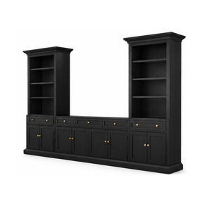 Mueble de Entretenimiento Clásico de Madera de Teca Sólida, Mueble de TV para Sala de Estar, Vitrina de Exhibición, Mueble de Almacenamiento - Product Image 2