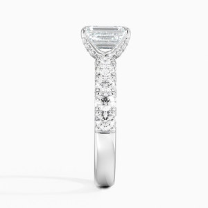 BOJ <b>Ring</b> 0128 <b>Emerald</b> Cut 925 <b>Silver</b> Luxe French Prong Setting Solitaire Diamond <b>Ring</b> 2ct D Color VVS1 Moissanite GRA Certified - Product Image 3