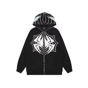 Sudadera con Capucha de Algodón Mezclado para Otoño e Invierno, Estilo Americano, con Emblema de Piedra, para Amantes de la Moda - Product Image 2