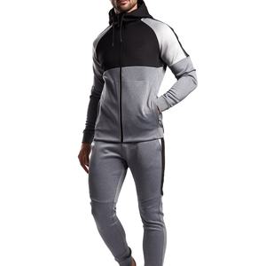Survêtement à logo personnalisé pour hommes Vente en gros Sweats à capuche à manches longues Training Jogging Wear for Gym Use up down Joggers for Autumn - Product Image 1